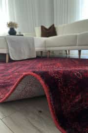 Safir Serisi Kırmızı Vintage Dokuma Halı Salon Halısı 160x240cm 3