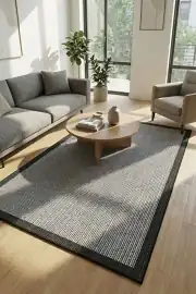 Kaymaz Tabanlı Siyah Salon Halısı 4350 4350 80x200cm 1