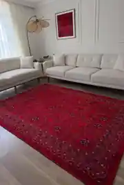 Marakeş Serisi Kırmızı Dokuma Halı 160x230cm 4