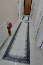 Kaymaz Tabanlı Yıkanabilir Antrasit Yolluk 1165 80x200cm 2