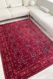 Safir Serisi Kırmızı Vintage Dokuma Halı Salon Halısı 160x240cm 2