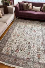 Safir Serisi Bej Vintage Dokuma Halı Salon Halısı 160x240cm 3