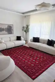 Marakeş Serisi Kırmızı Dokuma Halı 200x290cm 3