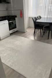 Kaymaz Tabanlı Yıkanabilir Milat Beyaz Yolluk 80x200cm 4