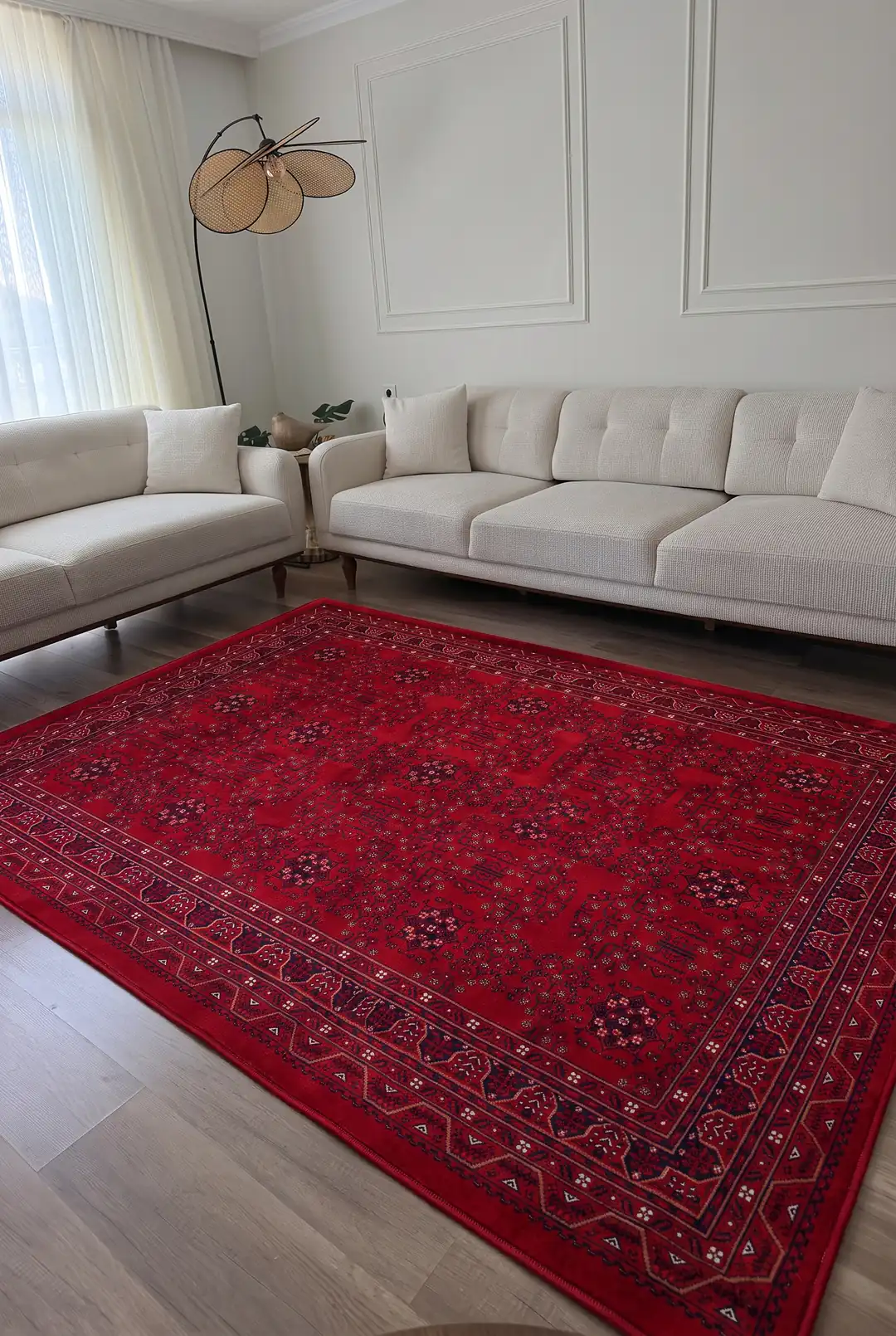 Marakeş Serisi Kırmızı Dokuma Halı 200x290cm 4