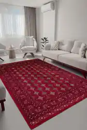 Marakeş Serisi Kırmızı Dokuma Halı 160x230cm 1