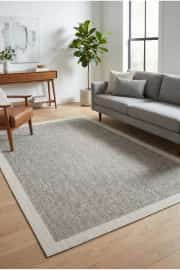Kaymaz Tabanlı Yıkanabilir Bej Bordürlü HalıVP03 120x180cm 2