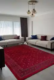 Marakeş Serisi Kırmızı Dokuma Halı 200x290 5
