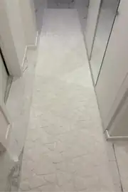 Kaymaz Taban Yıkanabilir KLM Taş Peluş Beyaz Yolluk Halı Saçaksız 80x200cm 2