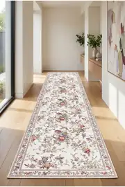 Kaymaz Tabanlı Yıkanabilir Renkli Salon Halısı 1711 80x200cm 3