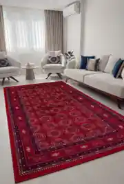 Marakeş Serisi Kırmızı Dokuma Halı 200x290 4