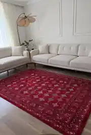 Marakeş Serisi Kırmızı Dokuma Halı 160x230cm 2