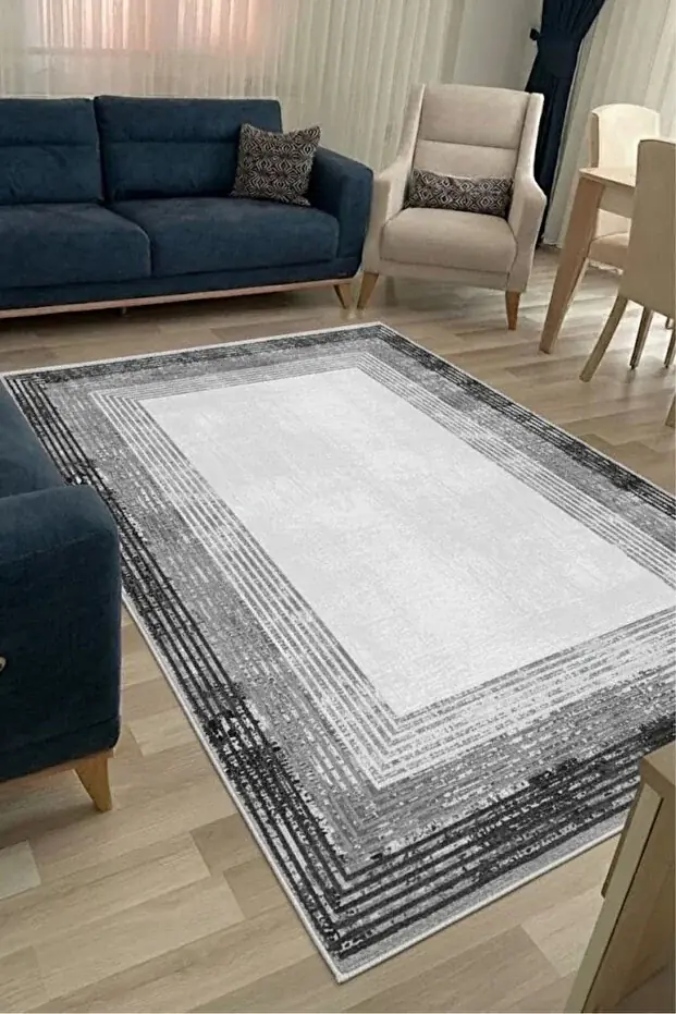 Kaymaz Tabanlı Makinede Yıkanabilir Salon Halısı 80x200cm
