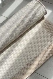 Kaymaz Tabanlı Yıkanabilir Bej Bordürlü HalıVP04 Halı 100x400cm 5