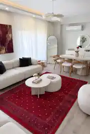 Marakeş Serisi Kırmızı Dokuma Halı 160x230 1