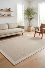 Kaymaz Tabanlı Yıkanabilir Bej Bordürlü HalıVP02 120x180cm 2