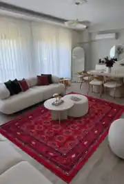 Marakeş Serisi Kırmızı Dokuma Halı 200x290 2