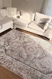 Safir Serisi Krem Vizon Vintage Dokuma Halı Salon Halısı 160x240cm 3